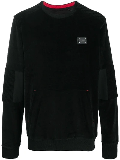 PHILIPP PLEIN LS INSTITUTIONAL CREW NECK SWEATSHIRT 