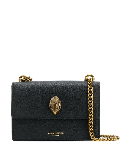 Kurt Geiger Womens Black Leather Shoreditch Mini Leather Cross-body Bag In Black