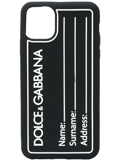 Shop Dolce & Gabbana Tag-style Iphone 11 Pro Max Case In Black