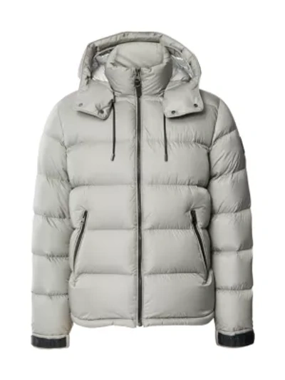 Shop Mackage Men's Jonas Foil Shield Down Puffer Jacket In Grey