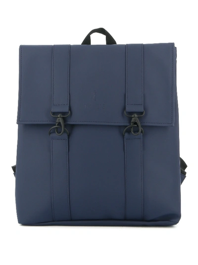 Shop Rains Msn Bag Backpack In Dark Blue