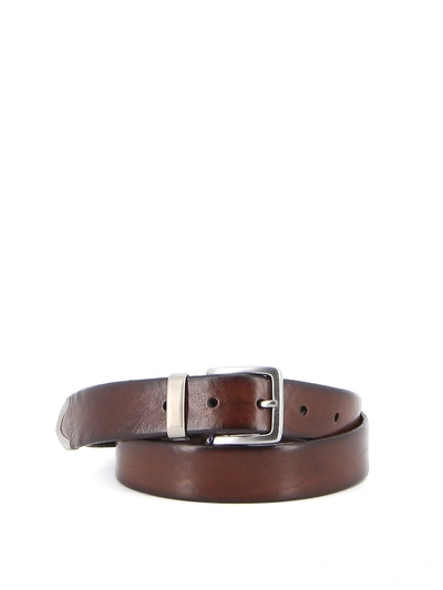 Shop Anderson's Leather Belt In Brown