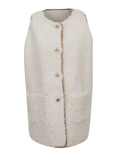 Shop Marni Reversible Vest In Cream