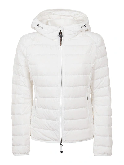 Shop Parajumpers Tech Fabric Puffer Jacket In White