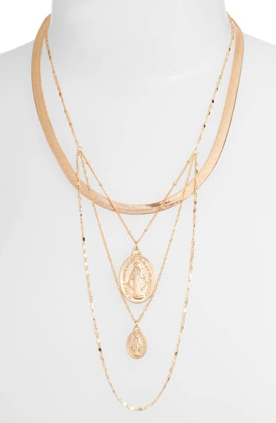 Shop 8 Other Reasons Rise Layered Necklace In Gold