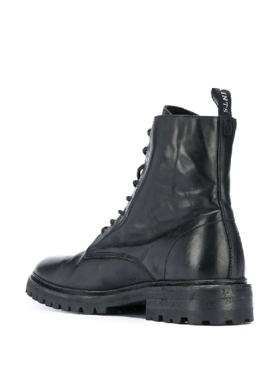 Shop Allsaints Tobias Military Boots In Black