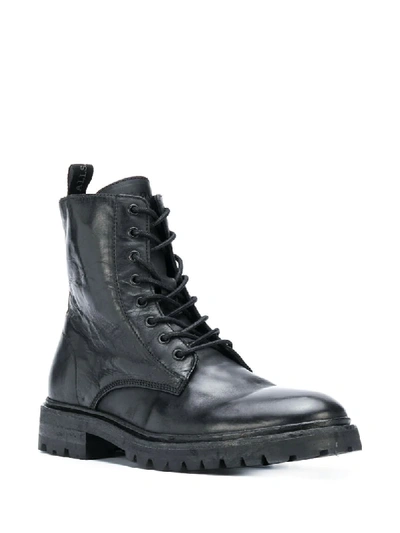 Shop Allsaints Tobias Military Boots In Black