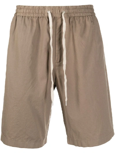 Shop Allsaints Drawstring-waist Deck Shorts In Neutrals