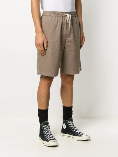 Shop Allsaints Drawstring-waist Deck Shorts In Neutrals