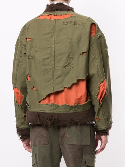 MIHARAYASUHIRO DESTROYED BOMBER JACKET 