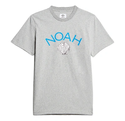 Pre-owned Noah  X Adidas Originals Running T-shirt Medium Grey Heather