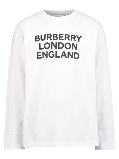 Shop Burberry Kids Long-sleeve For Boys In White