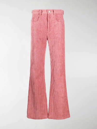 Shop Isabel Marant Étoile Delvira Corduroy Trousers In Pink