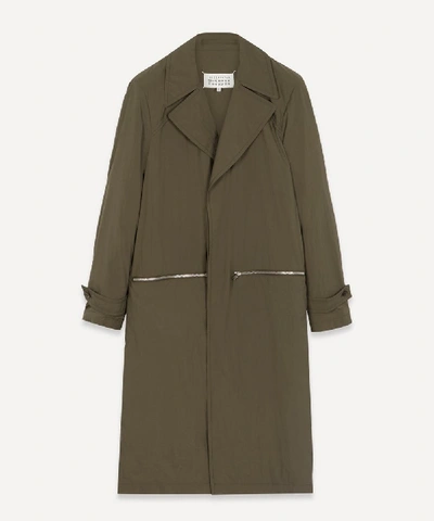 Shop Maison Margiela Packable Trench Coat In Military Green