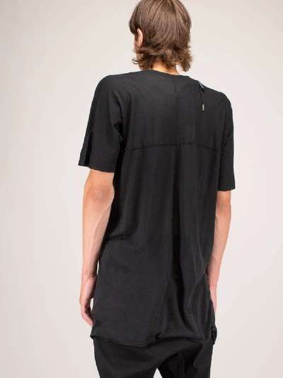 Shop Boris Bidjan Saberi One Piece T-shirt Black Dyed