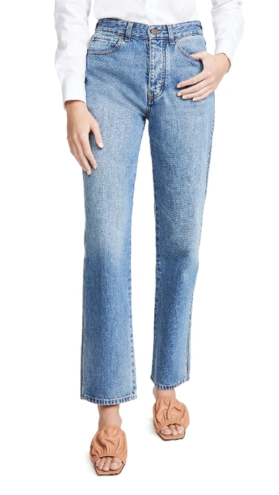 Shop Victoria Victoria Beckham Arizona Jeans In Faded Blue