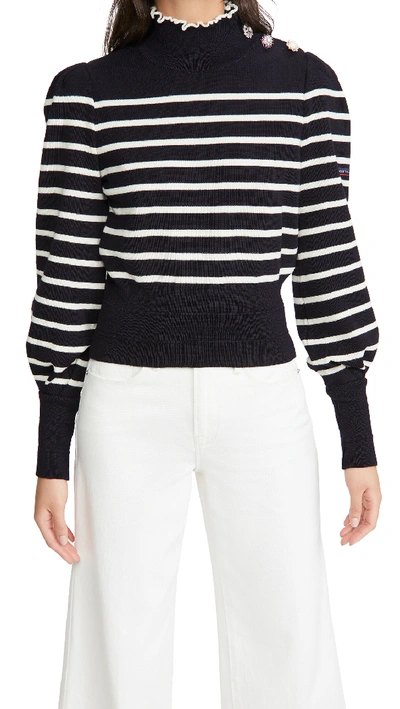 Shop The Marc Jacobs X Armor Lux The Breton Sweater In Navy Multi
