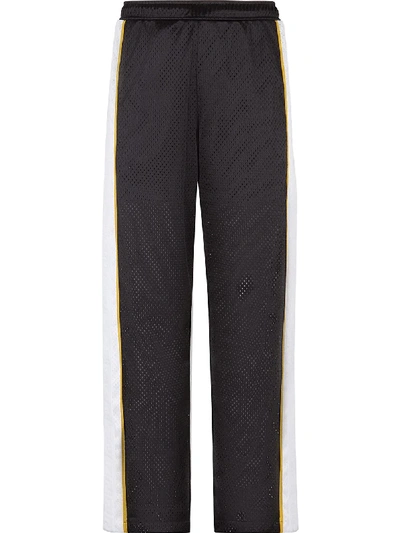Shop Fendi Side-panel Trousers In Black