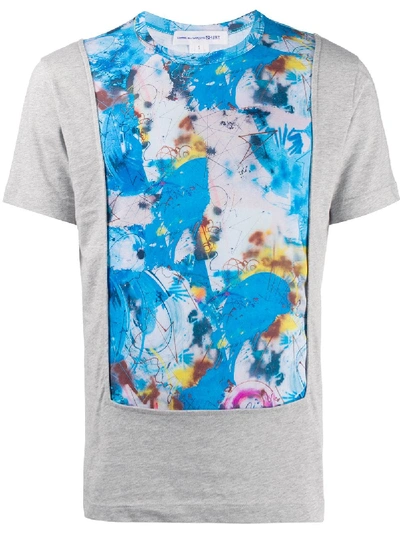 Shop Comme Des Garçons Shirt Graphic Patch Print T-shirt In Grey