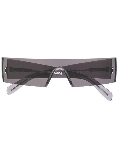 Shop Retrosuperfuture Vision Sheer Sunglasses In Black