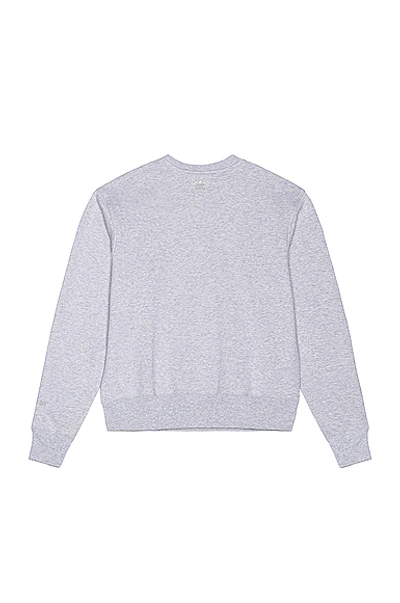 Shop Adidas X Pharrell Williams Basics Crewneck In Light Grey Heather