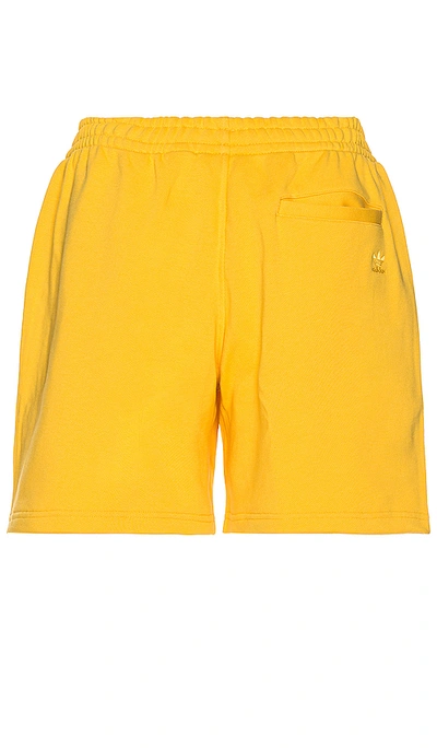 Shop Adidas X Pharrell Williams Basics Short In Yellow