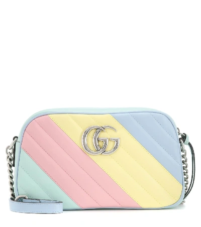 Shop Gucci Gg Marmont Mini Camera Shoulder Bag In Multicoloured