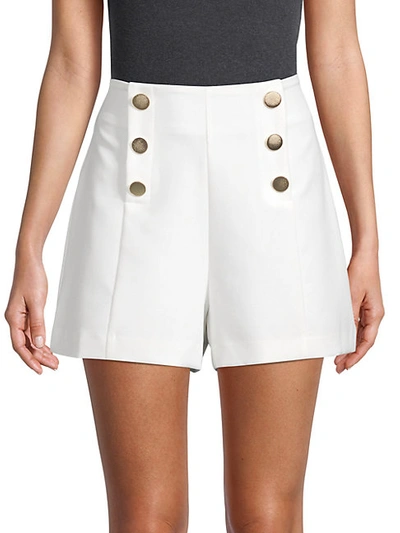 Shop Bcbgmaxazria No-waistband Shorts In Off White