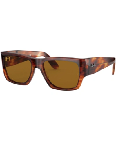 Shop Ray Ban Ray-ban Unisex Sunglasses, Rb2187 In Striped Havana/brown