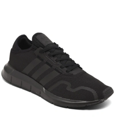 Shop Adidas Originals Men's Swift Run X Casual Sneakers From Finish Line In Core Black