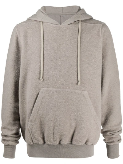 Shop Rick Owens Drkshdw Drawstring Jersey Hoodie In Grey