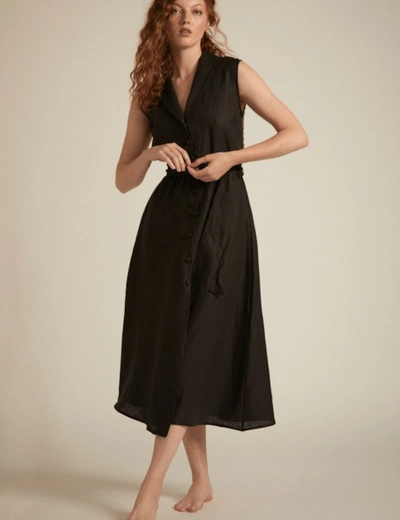Shop Amaiò Kate Dress - Black Linen