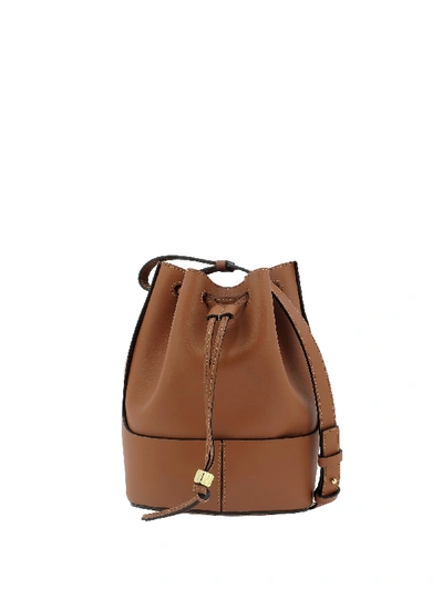 Shop Loewe Baloon Small Bag In Tan