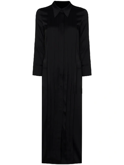 Shop Khaite Gabby Midi Dress In Black