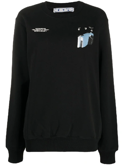 Shop Off-white Cars Print Sweatshirt In Black