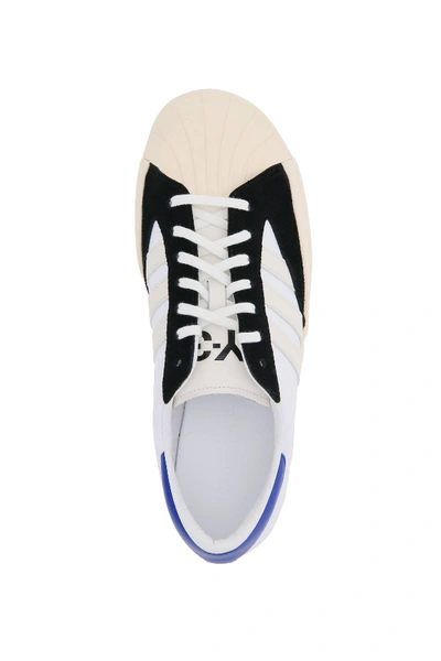 Shop Y-3 Yohji Star Sneakers In Beige,white,black