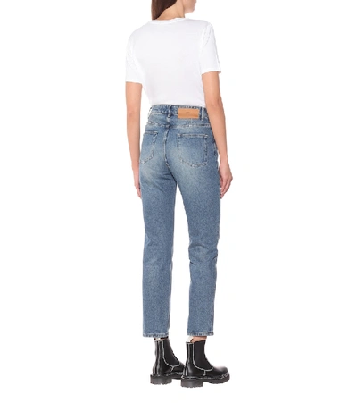 Shop Ami Alexandre Mattiussi Mid-rise Straight Jeans In Blue