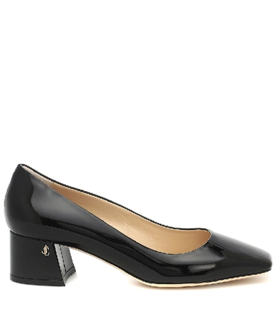 Shop Jimmy Choo Dianne 45 Patent Leather Pumps In Black