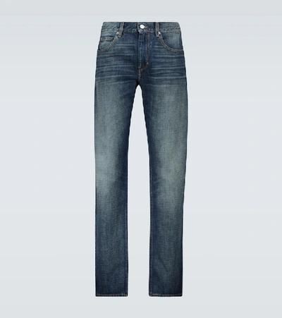 Shop Isabel Marant Jack Straight-fit Jeans In Blue