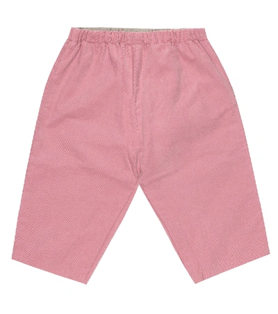 Shop Bonpoint Baby Dandy Cotton Corduroy Pants In Pink