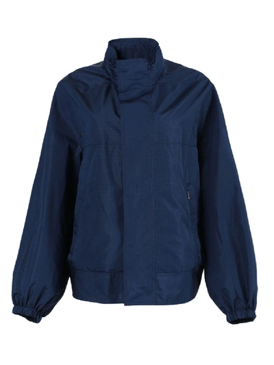 Shop Balenciaga Navy Upside Down Jacket