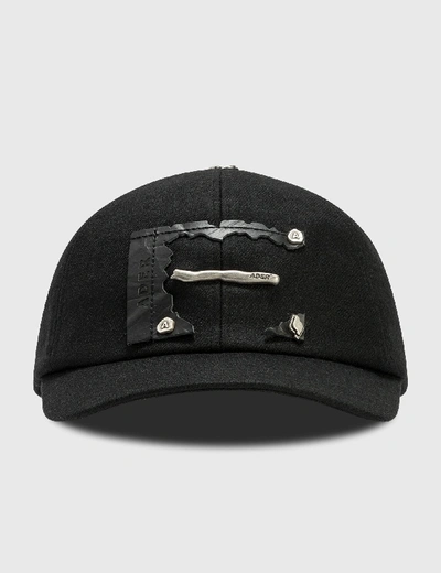 Shop Ader Error Torn Label Cap In Black