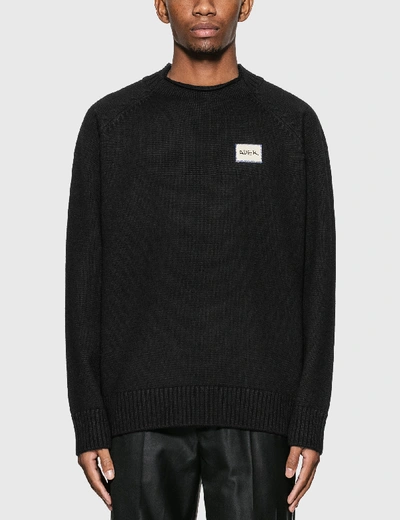Shop Ader Error Oversized Knitted Sweater In Black