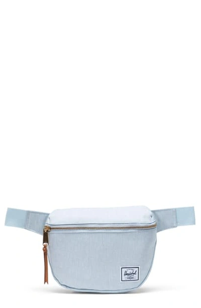 Shop Herschel Supply Co Fifteen Belt Bag In Ballad Blue Pastel Crosshatch