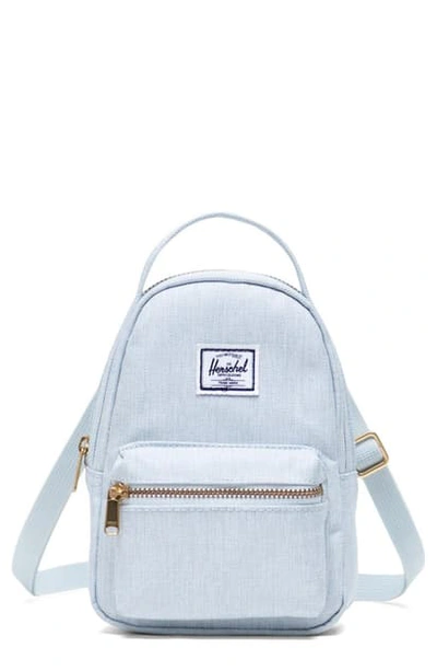 Shop Herschel Supply Co Nova Crossbody Backpack In Ballad Blue Pastel Crosshatch
