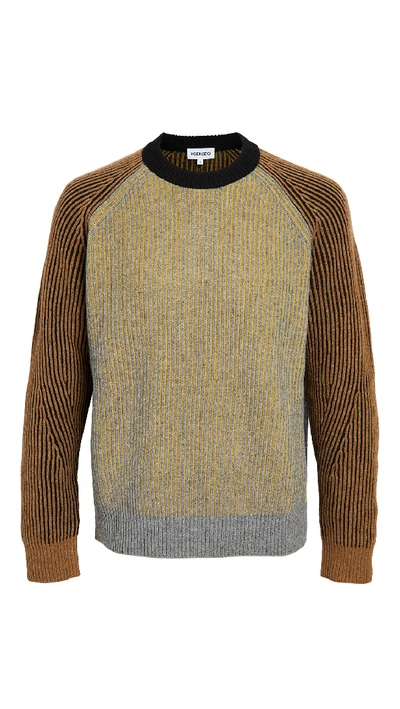 Shop Kenzo Fisherman Sweater In Dove Grey