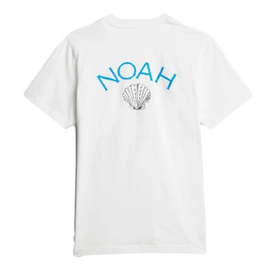 Pre-owned Noah  X Adidas Originals T-shirt Core White
