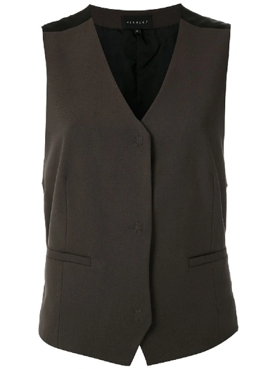 Shop Alcaçuz Ruan Wool Vest In Brown