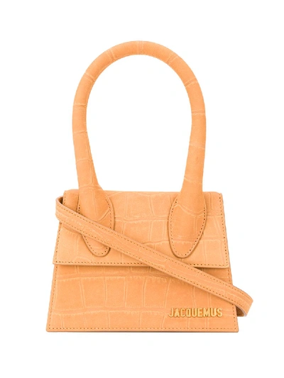 Shop Jacquemus Le Chiquito Medium Tote In Brown