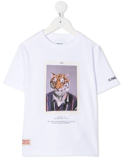 Shop Burberry Character Print T-shirt In White